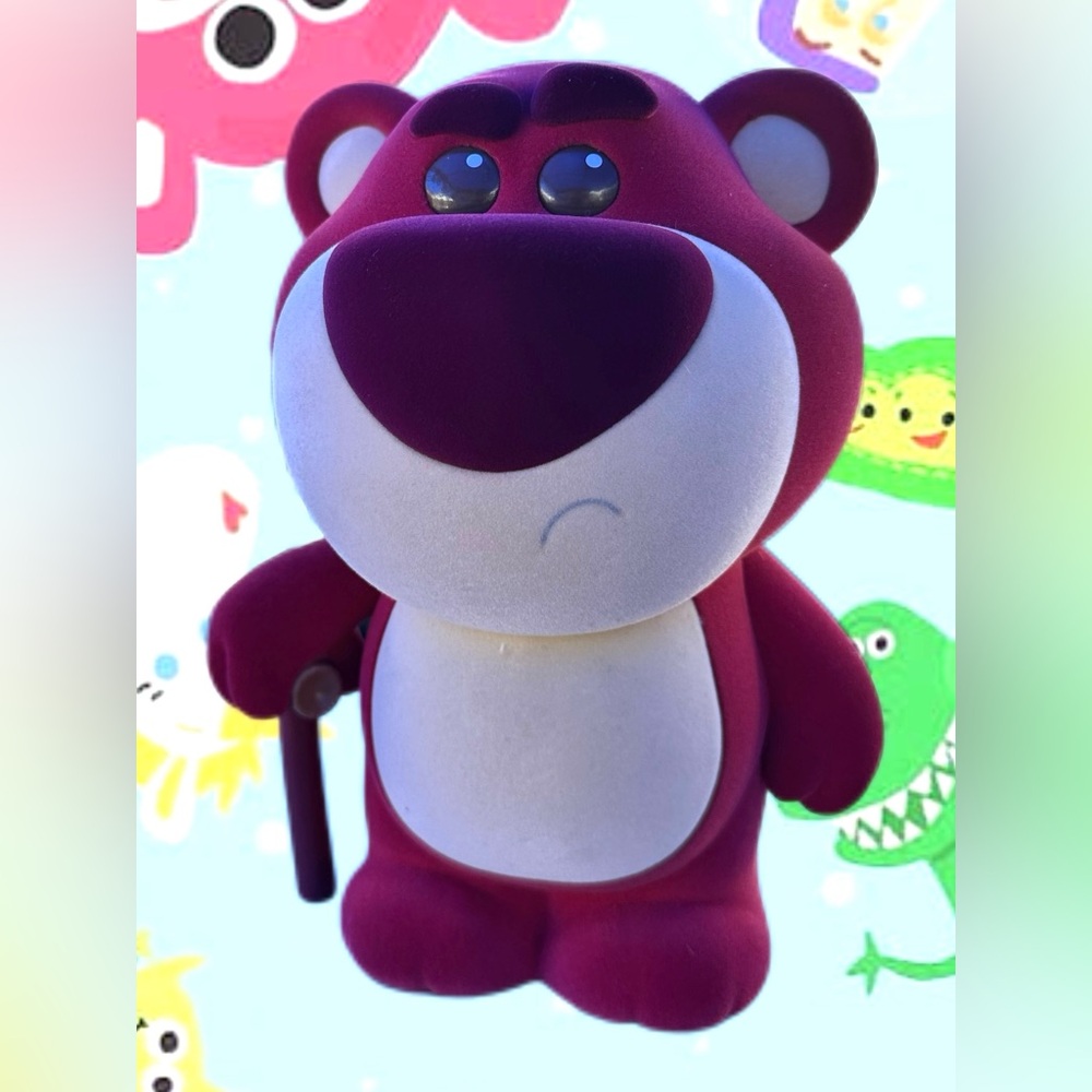Purple and White Bear Figurine